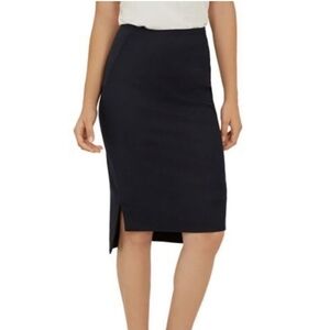 NWT Ted Baker London Navy RIVAAS Pencil Skirt Sz 8 (Ted Baker 3)